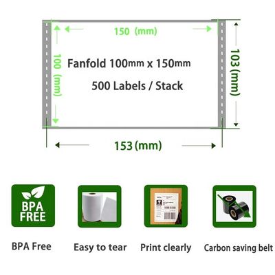 ขนาด 100x150 โลจิสติกส์และแผ่นด่วน 50*37*24 มิลลิเมตร