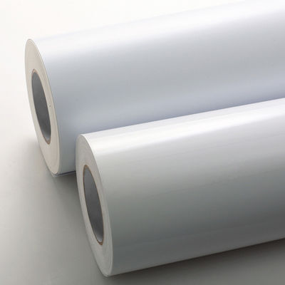 วัสดุการพิมพ์สัญลักษณ์กระดาษเคลือบ 80gsm ด้วยสารแน่นอะคริลิกแบบถาวรที่เสริม